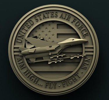 US AIR FORCE 3D STL 3DWave